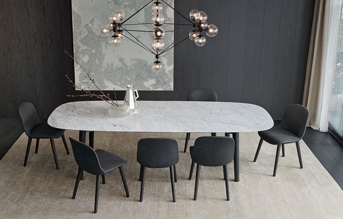 Mad Dining Table Poliform Tables, Poliform Dining Room Chairs