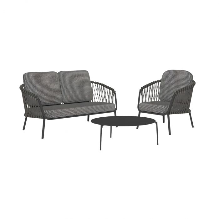 Abel Talenti - Set Divano, Poltrona e Tavolino outdoor
