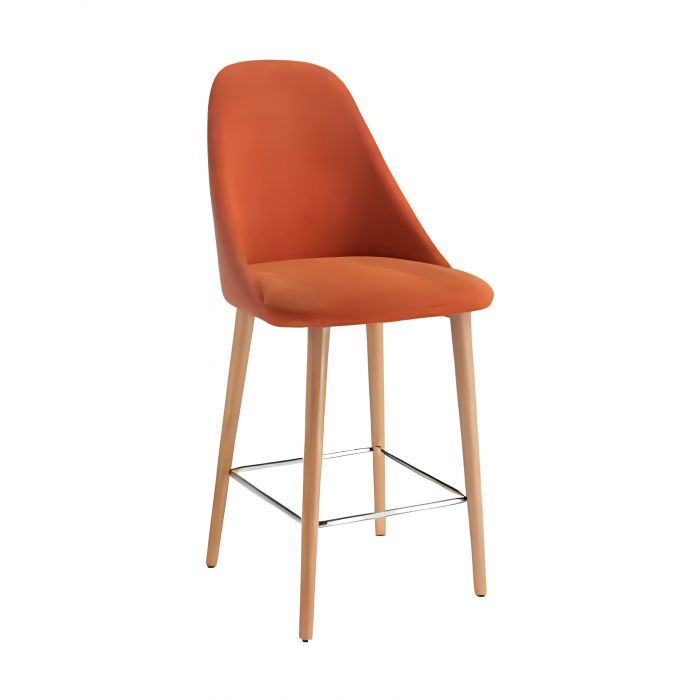 Astrid Europea Design - Stool with wooden base