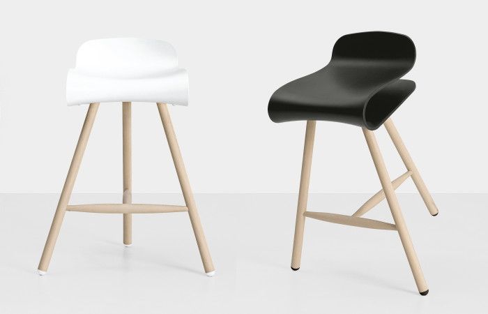 BCN Wood Base  Kristalia - Stool