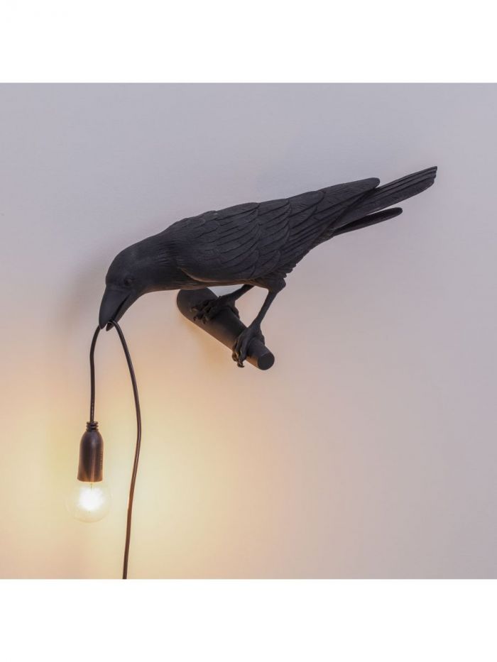 Bird Lamp Black Seletti