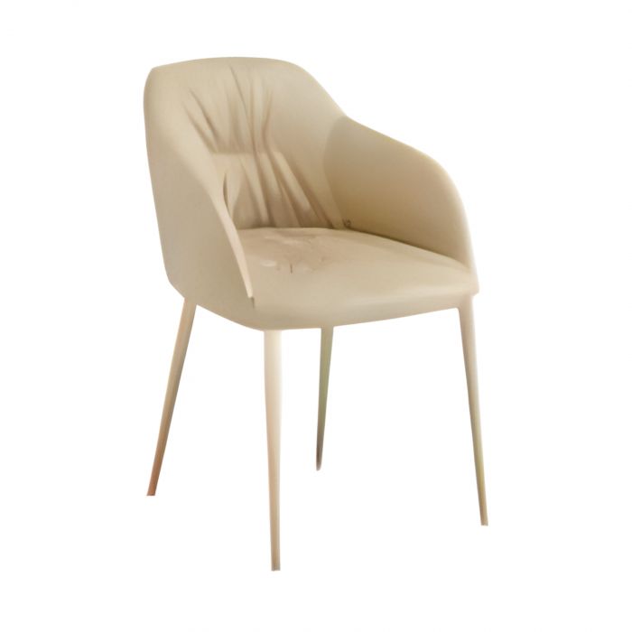 Chic Riflessi - Sillón confort con base 4 patas en metal