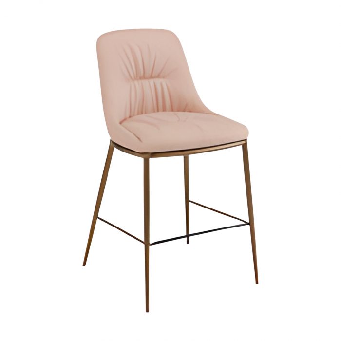 Chic Riflessi - Stool with 4 wooden legs base