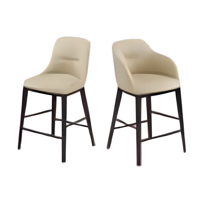 Chic Riflessi - Stool with solid wood base