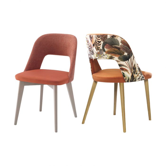 Evelyne Europea Design - Chair with wooden base