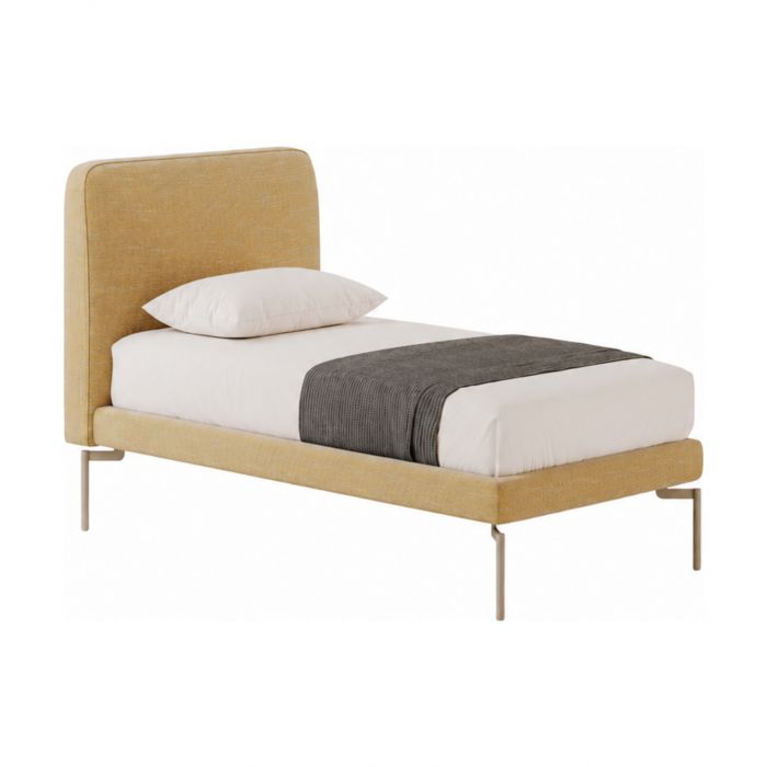 Face Bolzan - Lit simple avec cadre de lit h 8 cm