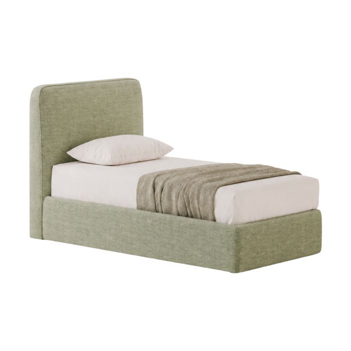 Face Bolzan - Lit simple avec cadre de lit h 27 cm