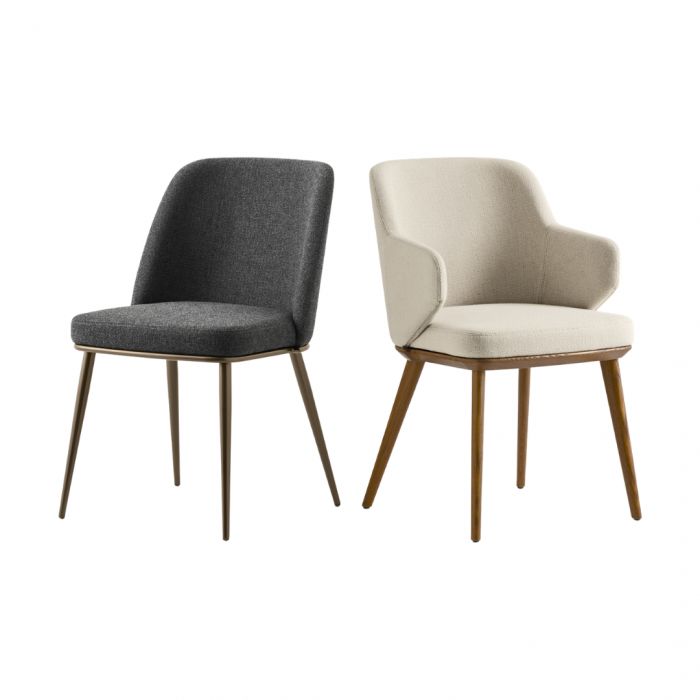 Foyer Calligaris - Chaise avec dossier fermé