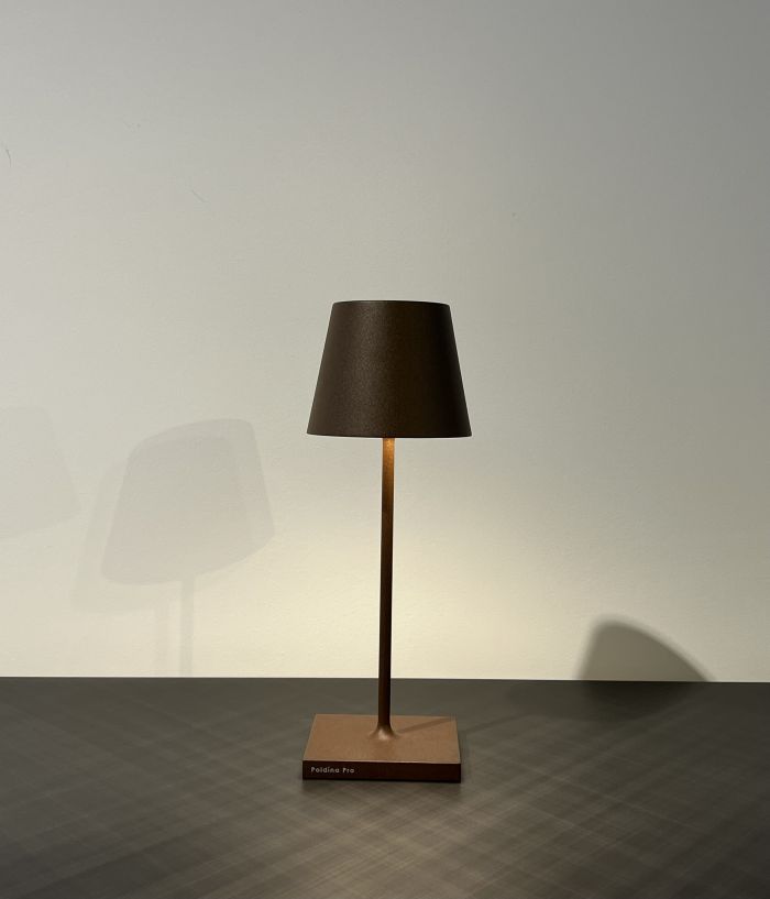 Lampe à poser Poldina Pro MINI h30 Corten Zafferano - Livraison rapide