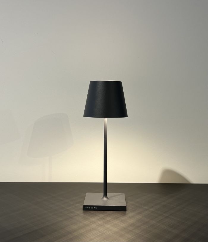 Lámpara de mesa Poldina Pro MINI h30 Gris oscuro Zafferano - Entrega linmediata