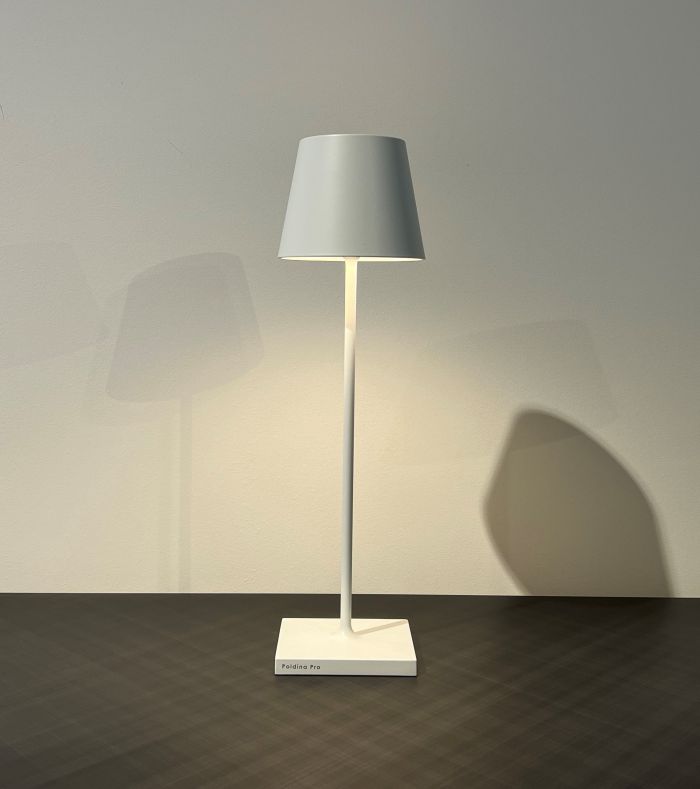Lámpara de mesa Poldina Pro h38 Blanco Zafferano - Entrega inmediata