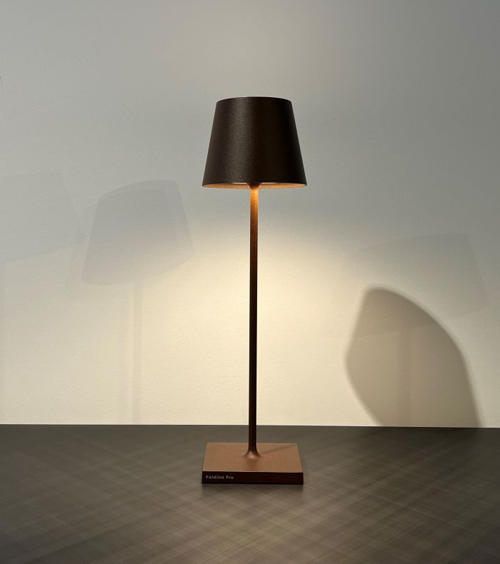 Table Lamp Poldina Pro h38 Corten Zafferano - Prompt delivery