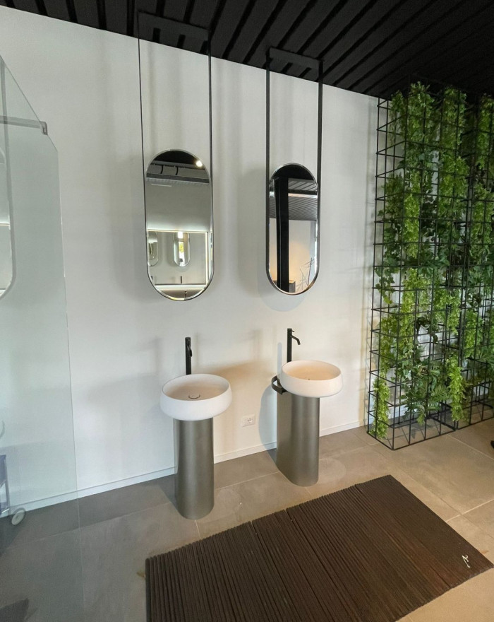 Lavabo y espejo Freestanding  Cubik Idea Group - Entrega inmediata