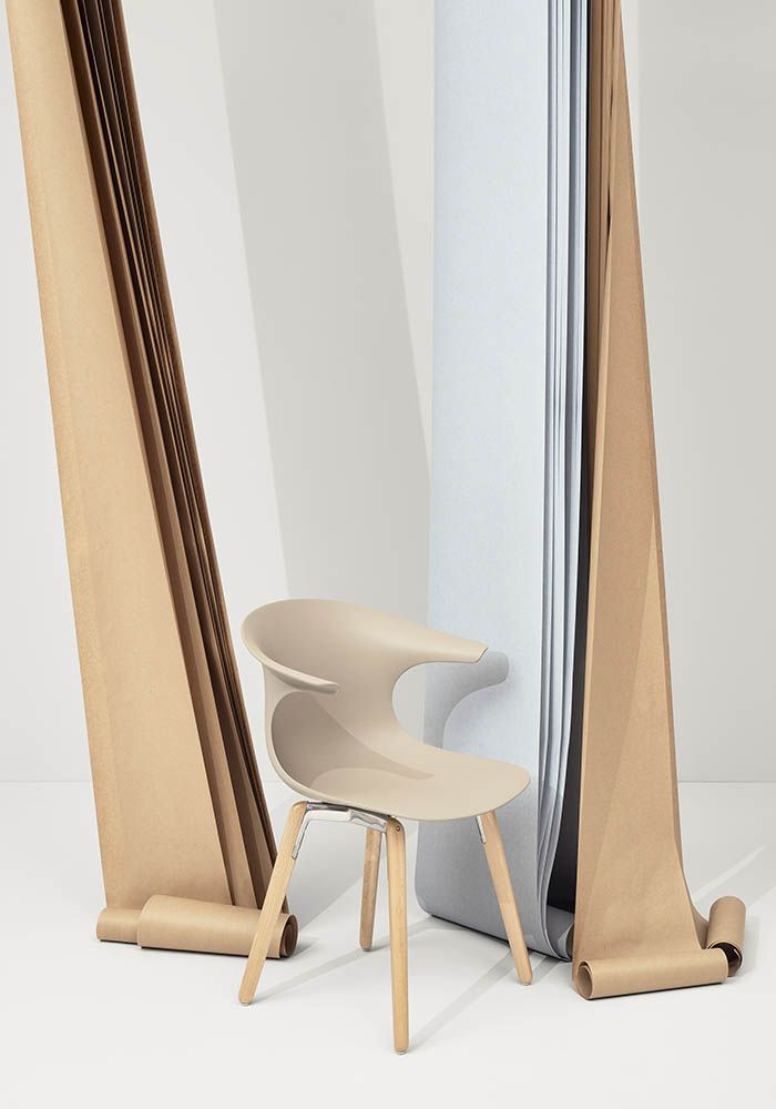Loop Mono Infiniti - Sedia gambe in legno