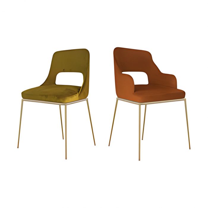 Maia Riflessi - Silla con base tubular