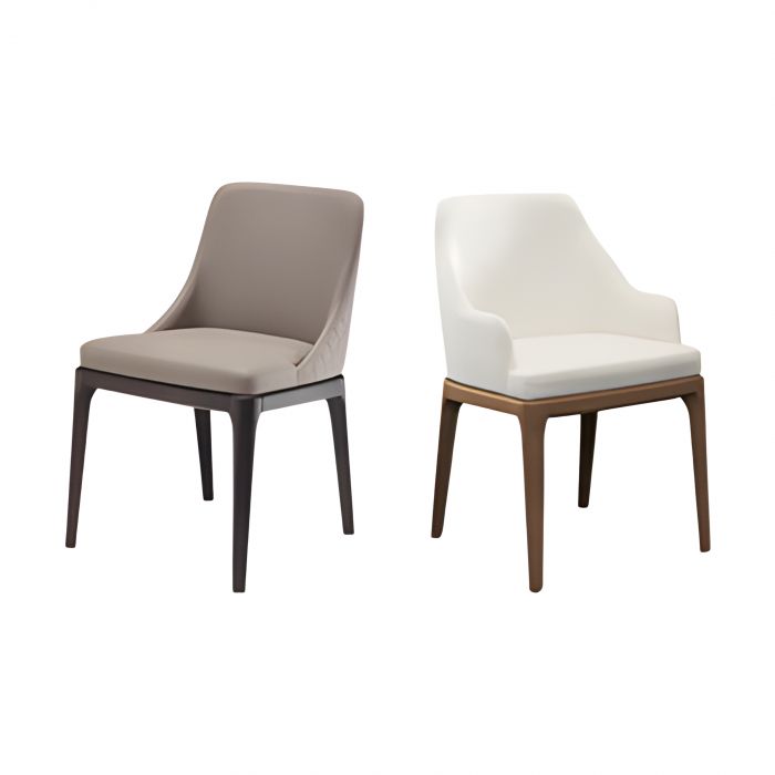 Margot Riflessi - Silla con base de madera maciza