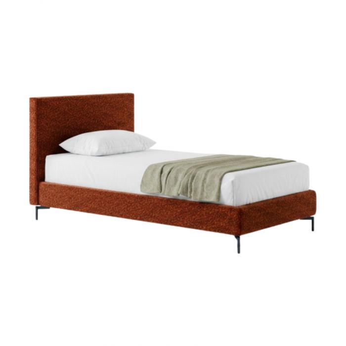 Metropolitan Bolzan - Cama individual con aro de cama h 21 cm