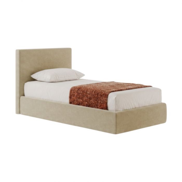 Metropolitan Bolzan - Cama individual con aro de cama h 27 cm