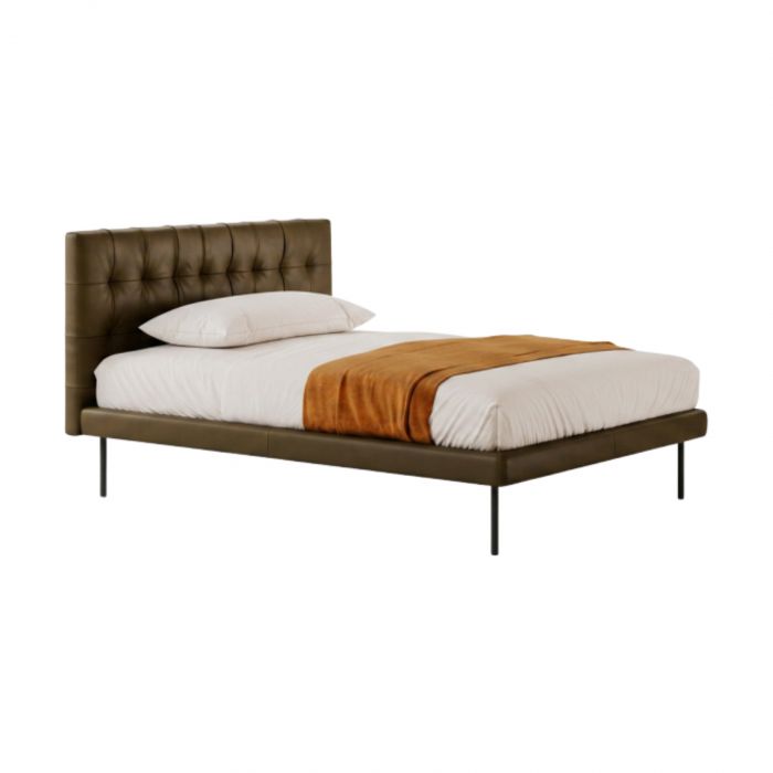 Metropolitan Deluxe Bolzan - Cama individual con aro de cama h 8 cm