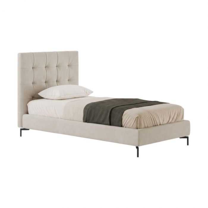 Metropolitan Deluxe Bolzan - Cama individual con aro de cama h 21 cm