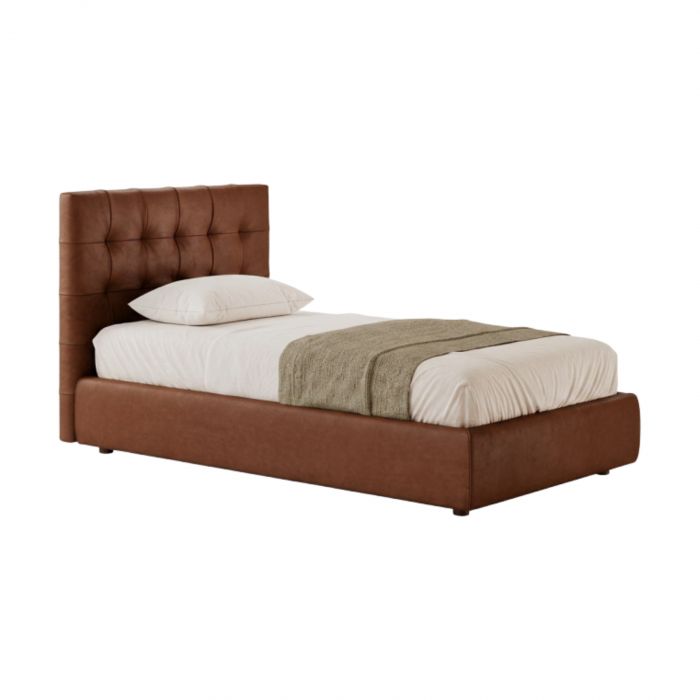 Metropolitan Deluxe Bolzan - Cama individual con aro de cama h 27 cm