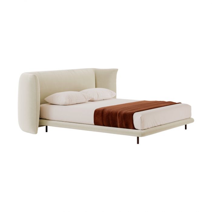 Milo Bolzan - Bed with bed frame h 6 cm