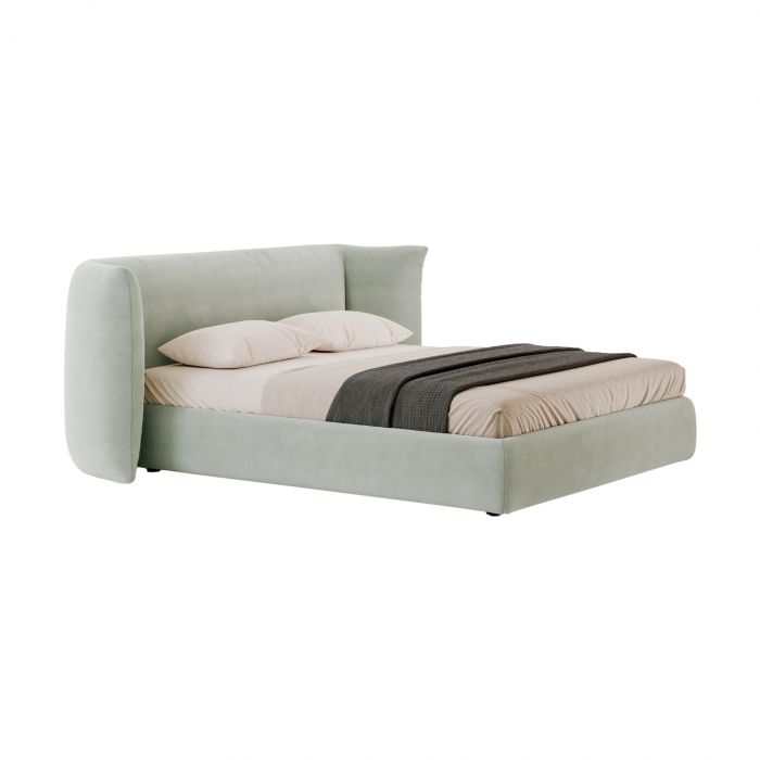 Milo Bolzan - Bed with bed frame h 28 cm