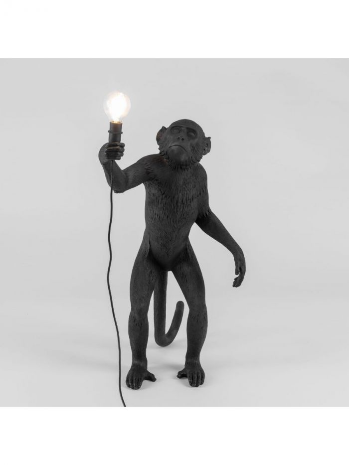 Monkey Lamp Black Seletti