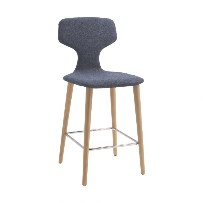 Nikla Europea Design - Stool with wooden base