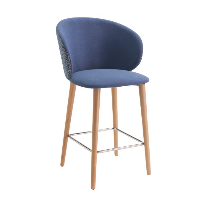 Olivia Europea Design - Stool with wooden base