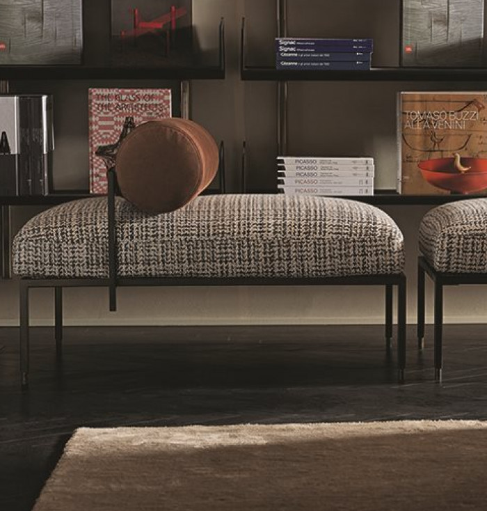 Oly Gallotti & Radice Bench and pouf
