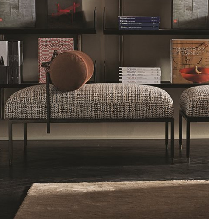 Oly Gallotti & Radice Banc et pouf