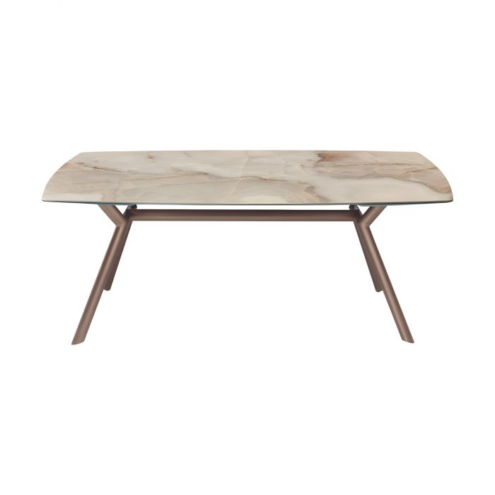 Paradise Riflessi - Tavolo con piano in ceramica