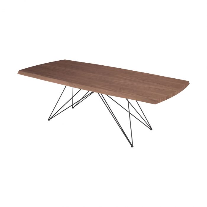 Pegaso Riflessi - Tavolo con piano in legno