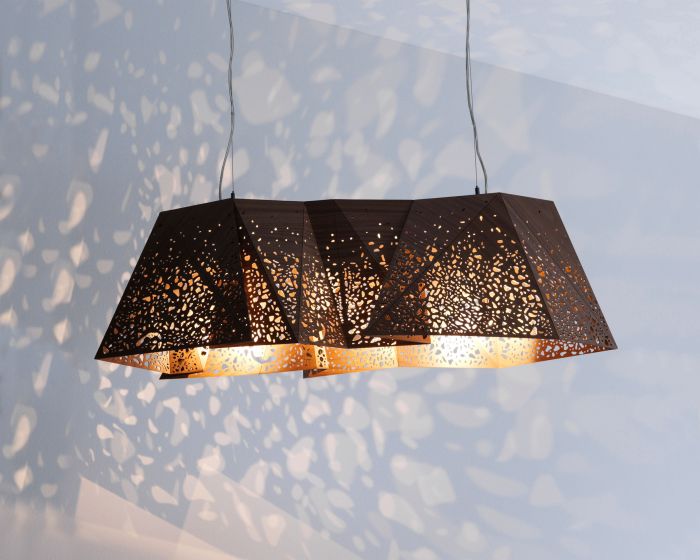 Plywood Chandelier Hängelampe Horm