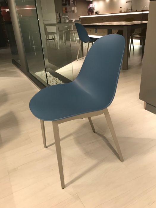 Chaise Mood Bontempi bleu- Livraison rapide