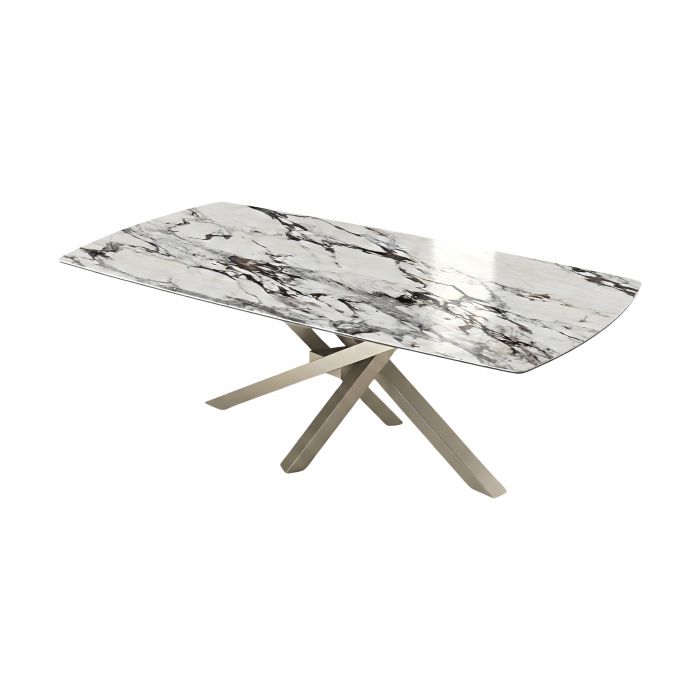 Shangai Riflessi - Table with ceramic top and integrated induction