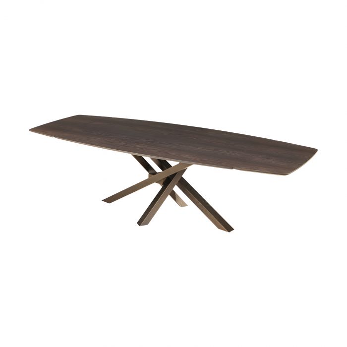 Shangai Riflessi - Table with wooden top
