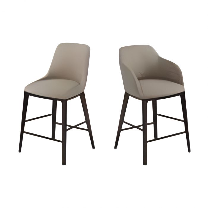 Sofia Riflessi - Stool with solid wood base