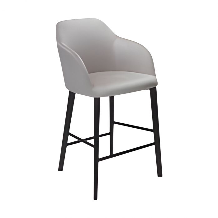 Sofia Riflessi - Stool with 4 wooden legs base