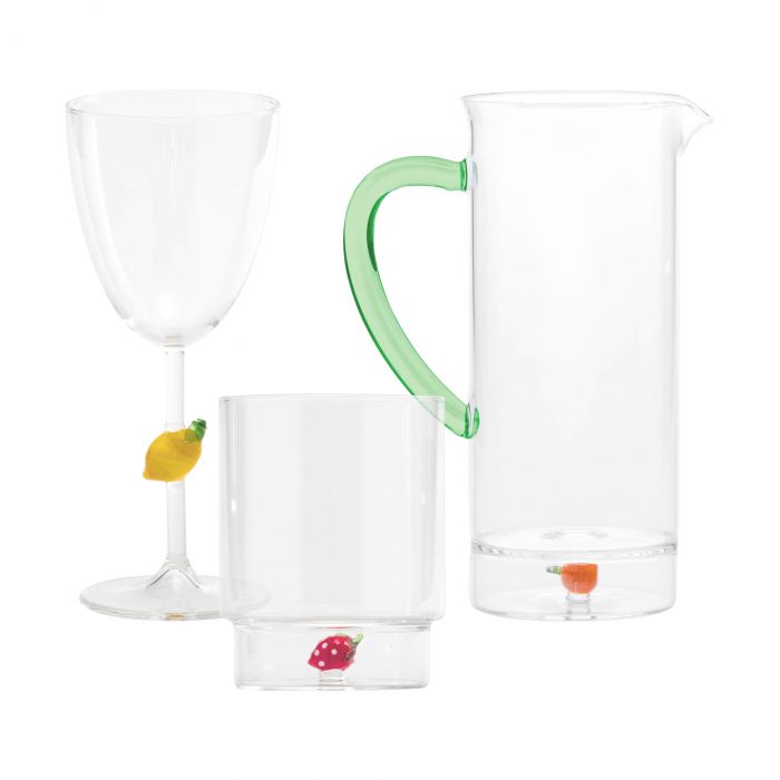 Teca Frutta Zafferano - Colored glass collection