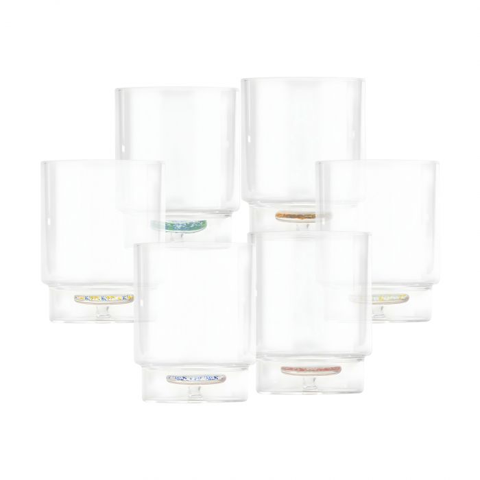 Teca Terrazzo Zafferano - Colored glass collection