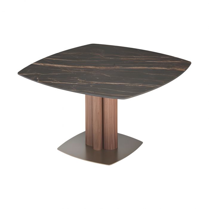 Tower Riflessi - Mesa con superficie de cerámica fija