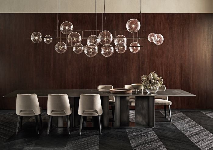 Bolle Orizzontale Lampada a sospensione Gallotti & Radice