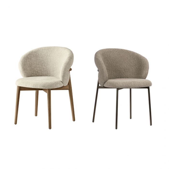 Oleandro Calligaris - Chaise avec dossier fermé