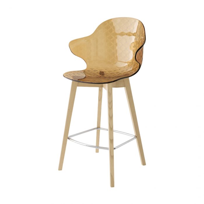 Saint Tropez Calligaris - Sgabello con base 4 gambe