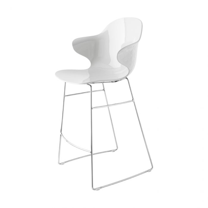 Saint Tropez Calligaris - Sgabello con base a slitta 